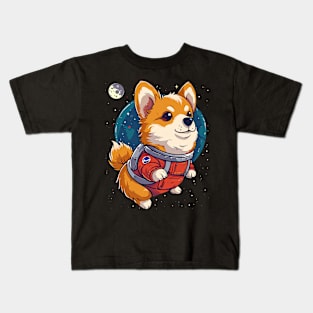 space corgi Kids T-Shirt